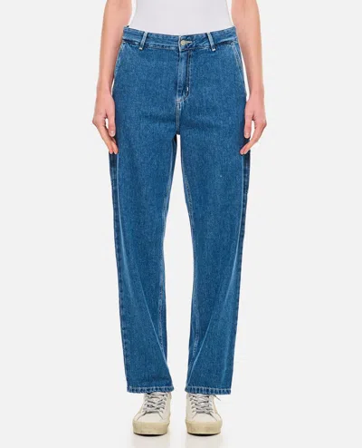 Carhartt W' Pierce Pant Straight 'maverick' Denim In Blue
