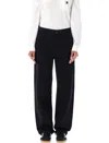 Carhartt Straight Leg Pants With Belt Loops And Pockets In Black