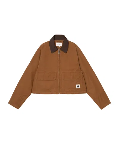 Carhartt W' Prescott Jacket In Brown