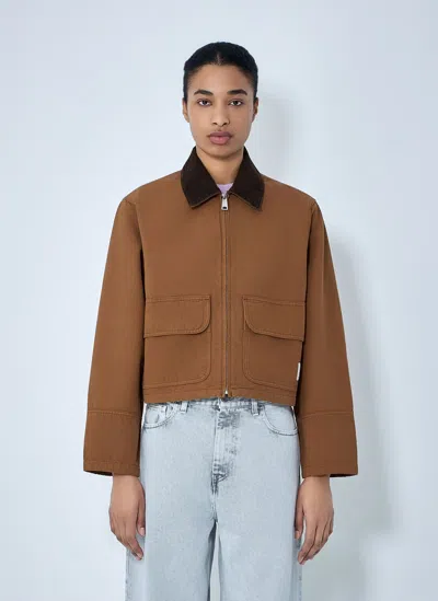 Carhartt W' Prescott Jacket In Brown