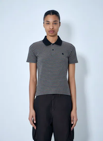 Carhartt W' S/s Dion Polo Shirt In Gray