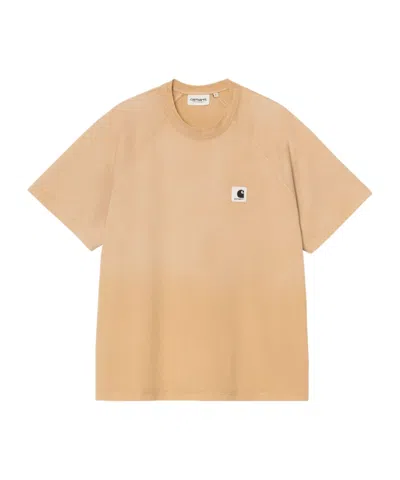 Carhartt Logo-patch Cotton T-shirt In Neutral