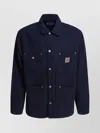 Carhartt "walter Chore" Jacket With Chest Pockets In Blue