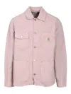Carhartt Chore Coat With Chest And Front Pockets In Pink
