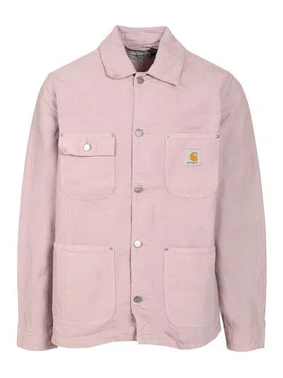 Carhartt Walter Chore Jackets Rose In Pink