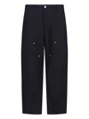 Carhartt Walter Double Knee Carpenter Pants In Blk Rinsed