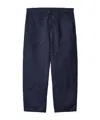 Carhartt Double-pocket Garment-dyed Trousers In Black
