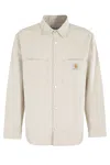 Carhartt Walter Cotton And Linen-blend Canvas Shirt Jacket In Neutral