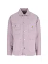 Carhartt Chore Coat With Chest And Front Pockets In Pink