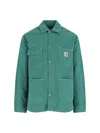 Carhartt Button-fastening Patch-pocket Shirt Jacket In Green
