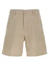 Carhartt Walter Single Knee Bermuda And Short Beige In Brown
