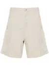 Carhartt Walter Single Knee Short In Misto Cotone Sabbia Uomo In Neutrals