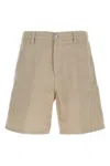Carhartt Walter Single Knee Bermuda And Short Beige In Neutral