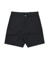 Carhartt Walter Single Knee Cotton Shorts In Black