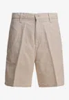 Carhartt Walter Single Knee Shorts Beige In Multi