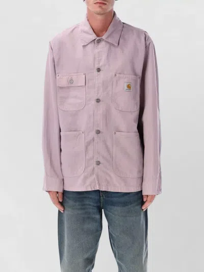 Carhartt Walter Utility Chore Canvas Coat In Purple