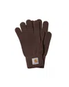 Carhartt Watch Gloves Palisander In Brown