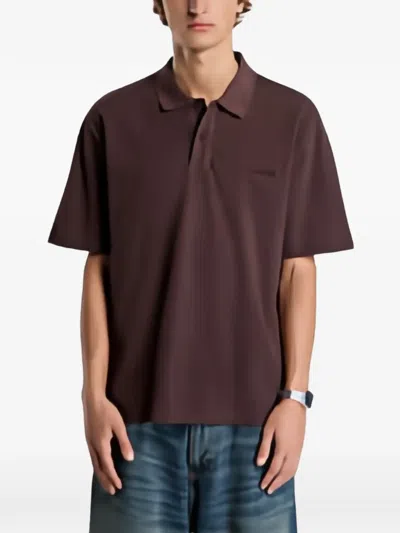 Carhartt Wayne Polo Shirt In Brown