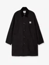 Carhartt Work In Progress Webster Cotton Canvas Coat In Black