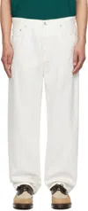 Carhartt White Aaron Jeans In 0202 White Rinsed