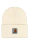 Carhartt Wip White Acrylic Watch Hat In White