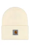 Carhartt Wip White Acrylic Watch Hat In White