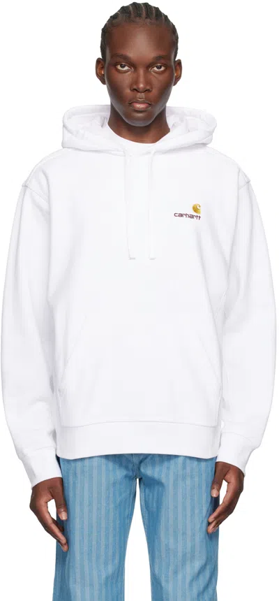 Carhartt American Script Hoodie In White