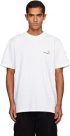 Carhartt American Script Logo-embroidered Organic Cotton-jersey T-shirt In White