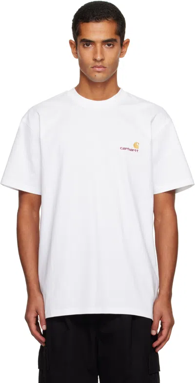 CARHARTT WHITE AMERICAN SCRIPT T-SHIRT