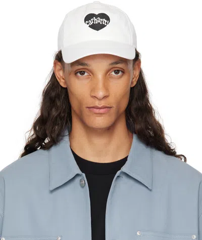 Carhartt White Amour Cap In Xx 00a White / Black