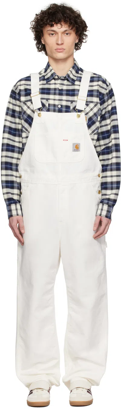 CARHARTT WHITE BIB OVERALLS