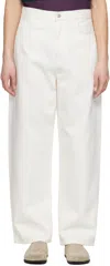 Carhartt Logo-patch Cotton Jeans In White Rinsed