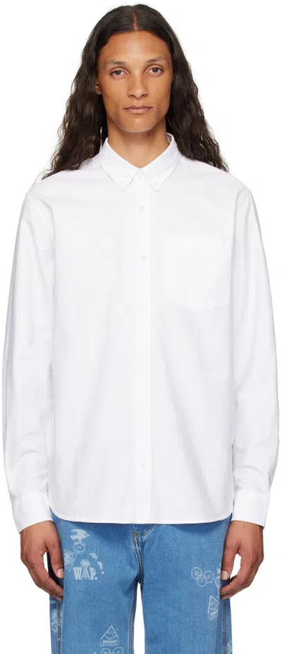 Carhartt White C-logo Shirt In Xx 0mg White / White