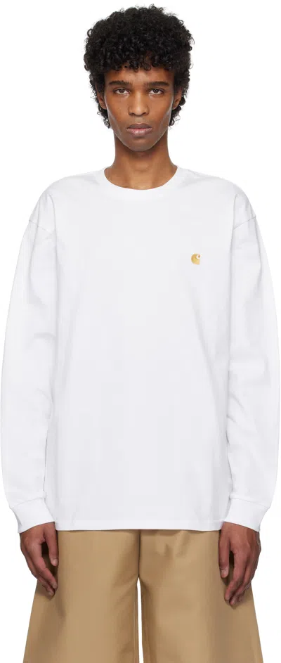 CARHARTT WHITE CHASE LONG SLEEVE T-SHIRT