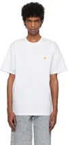 Carhartt White Chase T-shirt In 00rxx White / Gold