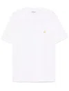 Carhartt Logo-embroidered Crew-neck T-shirt In White