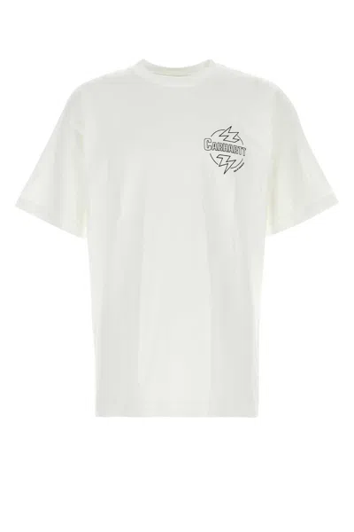 Carhartt Ablaze Organic Cotton T-shirt In White