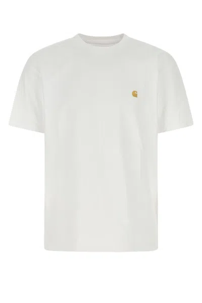 Carhartt White Cotton S/s Chase T-shirt