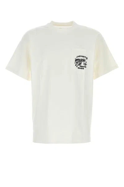 Carhartt White Cotton S/s Fragment Pocket T-shirt