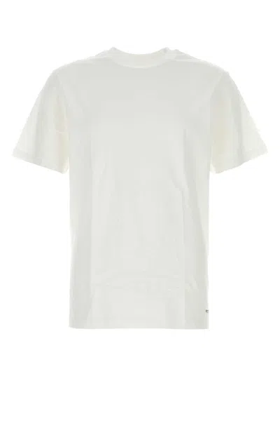 Carhartt Wip White Cotton Standard Crew Neck T Shirt In Gray