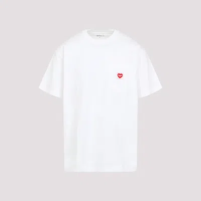 CARHARTT WHITE COTTON T-SHIRT