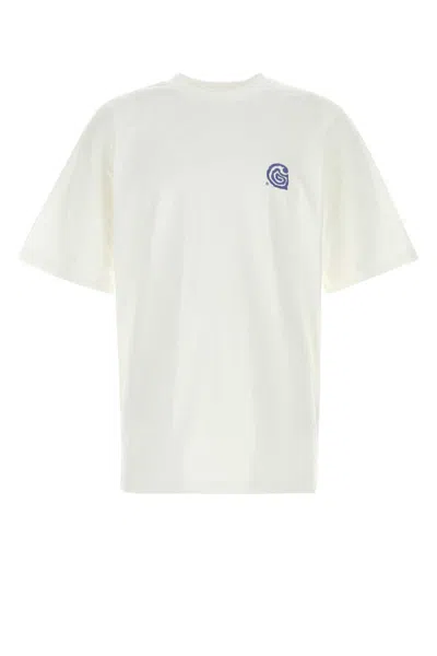 CARHARTT WHITE CREWNECK LOGO T-SHIRT