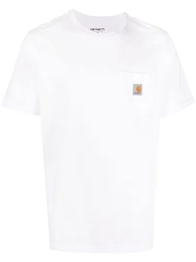 CARHARTT WHITE LOGO DETAIL T-SHIRT