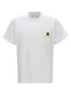 Carhartt White Logo Patch T-shirt In White