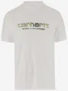 Carhartt Short Sleeve Solar Chrome Script T Shirt White In White