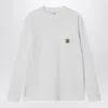 Carhartt Wip  White L/s Pocket T-shirt In White