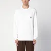 Carhartt Work In Progress Nelson Logo Patch Sweatshirt In White