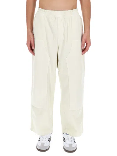 CARHARTT MEN WHITE RELAXED ELASTICATED PANTS