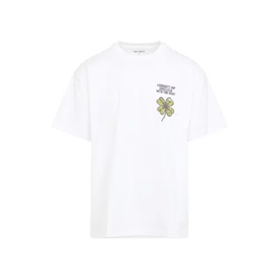 Carhartt White Round Neck Printed T-shirt