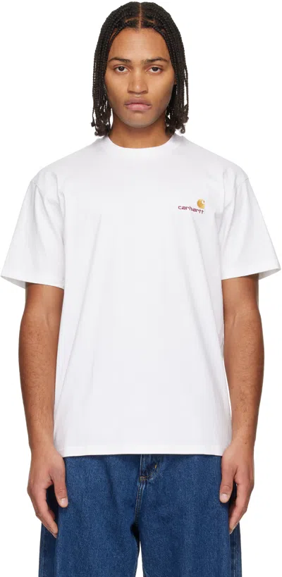 Carhartt White S/s American Script T-shirt